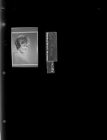 Reproduced portrait of a woman (1 negative), June 1-5, 1966 [Sleeve 1, Folder b, Box 40]